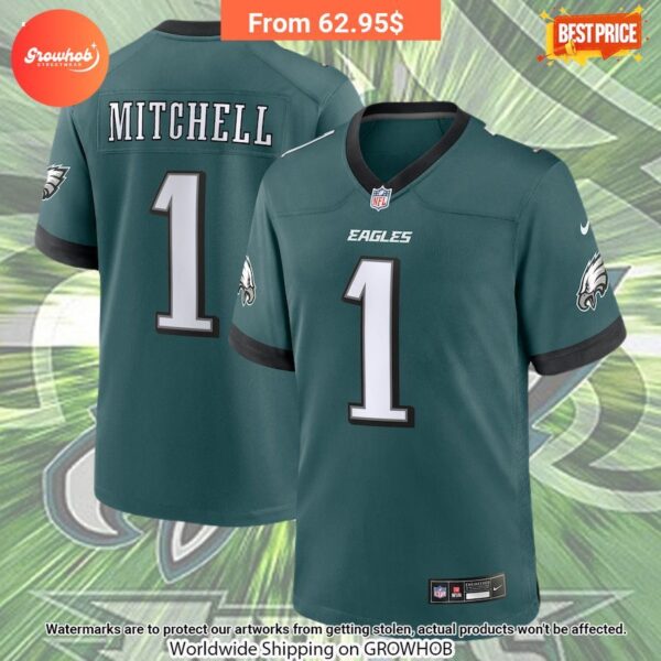 Quinyon Mitchell Philadelphia Eagles Nike 2024 Draft First Round Pick Player Game Jersey