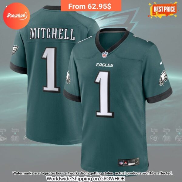 Quinyon Mitchell Philadelphia Eagles Nike 2024 Draft First Round Pick Player Game Jersey