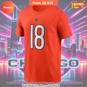 Caleb Williams Chicago Bears Nike Draft First Round Pick Fuse Shirts 2