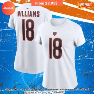 Caleb Williams Chicago Bears Nike Womens 2024 Draft First Round Pick Fuse Shirts 4