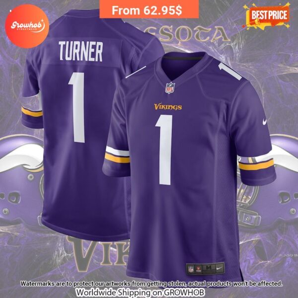 Dallas Turner Minnesota Vikings Nike 2024 Draft First Round Pick Player Game Jersey