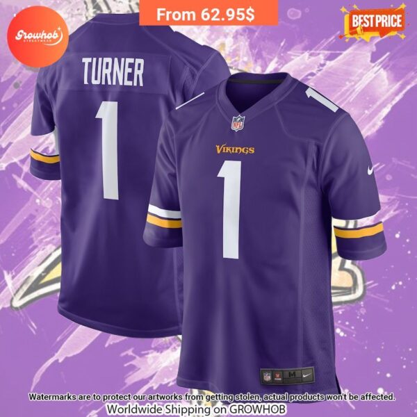 Dallas Turner Minnesota Vikings Nike 2024 Draft First Round Pick Player Game Jersey