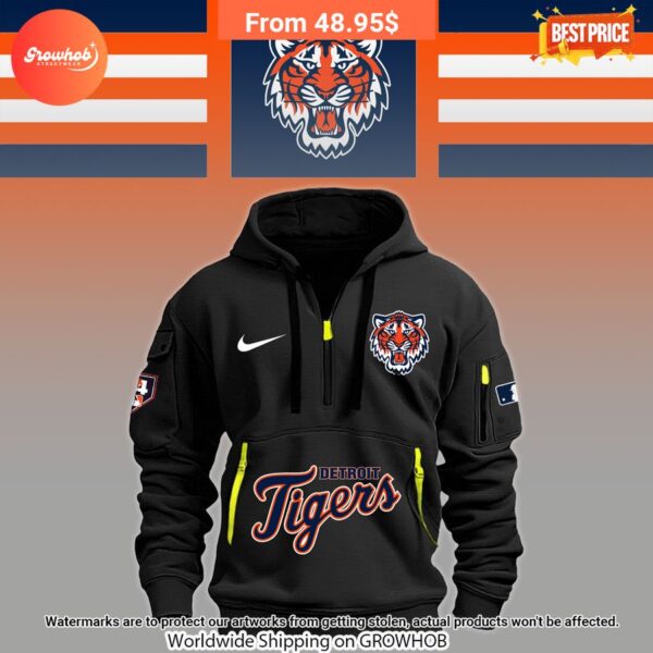 Detroit Tigers MLB Half Zip Hoodie