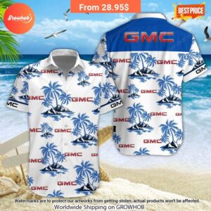 gmc car hawaiian shirt and short 1