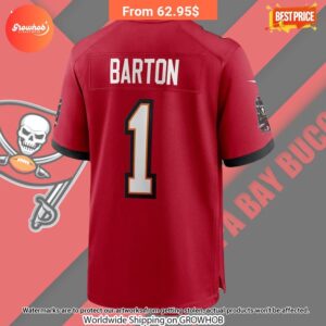 Graham Barton Tampa Bay Buccaneers Nike 2024 Draft First Round Pick Player Game Football Jersey 3