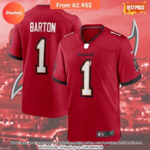 Graham Barton Tampa Bay Buccaneers Nike 2024 Draft First Round Pick Player Game Football Jersey 4