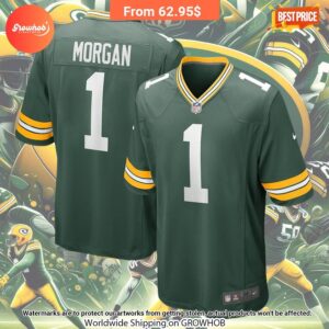 Jordan Morgan Green Bay Packers Nike 2024 Draft First Round Pick Player Game Jersey