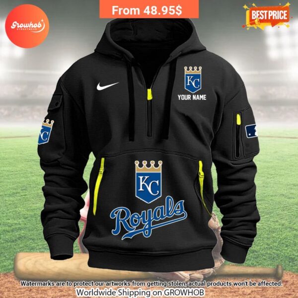 Kansas City Royals Custom Half Zip Hoodie