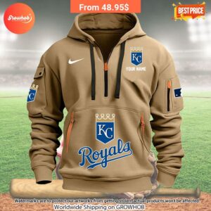 Kansas City Royals Custom Half Zip Hoodie 3 517