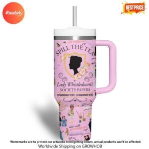 Lady Whistledown Spill The Tea Custom Tumbler 4