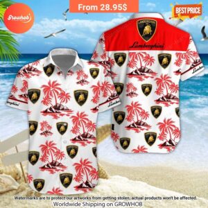 lamborghini hawaiian shirt and short 1