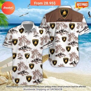 lamborghini hawaiian shirt and short 10