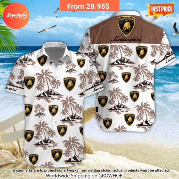 Lamborghini Hawaiian Shirt and Short