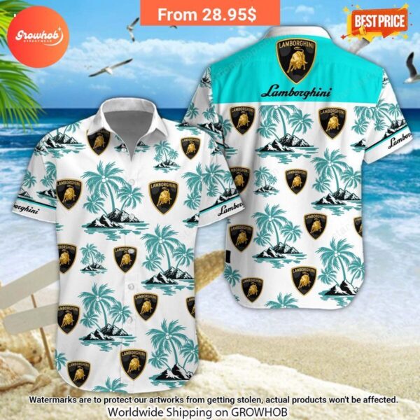 Lamborghini Hawaiian Shirt and Short