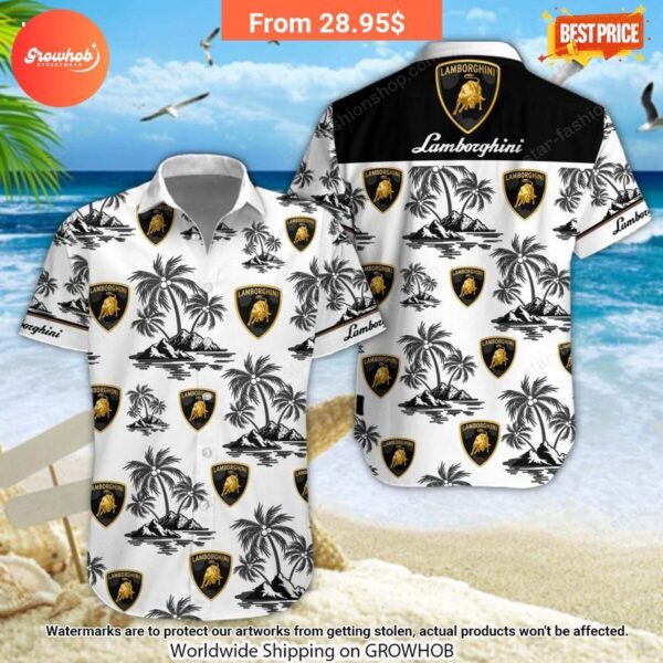 Lamborghini Hawaiian Shirt and Short