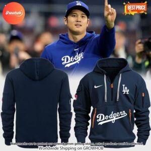 Los Angeles Dodgers Half Zip Hoodie