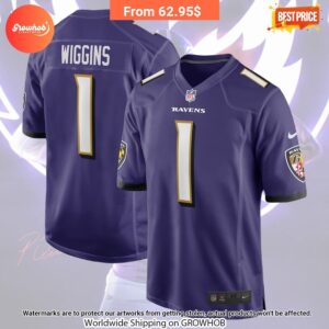 Nate Wiggins Baltimore Ravens Nike 2024 Draft First Round Pick Player Game Football Jersey 4