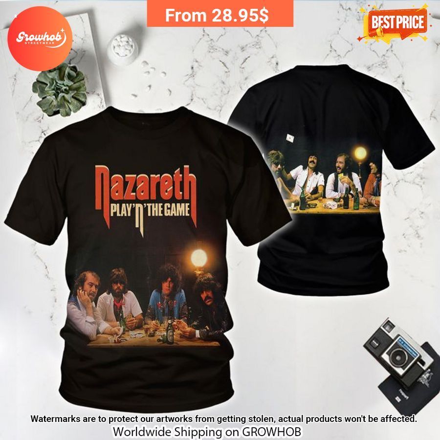 Nazareth Play N The Game Album Cover Shirt 1