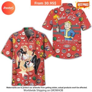 Nuka-Cola Vault Boy Hawaiian Shirt