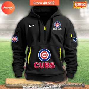 personalized chicago cubs half zip heavy hoodie 4 935