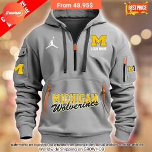 personalized michigan wolverines half zip heavy hoodie 3 41