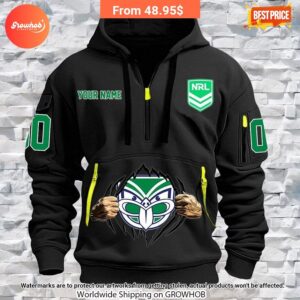 personalized new zealand warriors half zip heavy hoodie 3 976