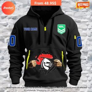 personalized newcastle knights half zip heavy hoodie 3 719