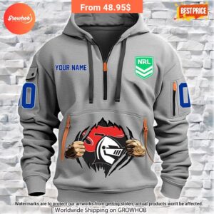 personalized newcastle knights half zip heavy hoodie 4 660