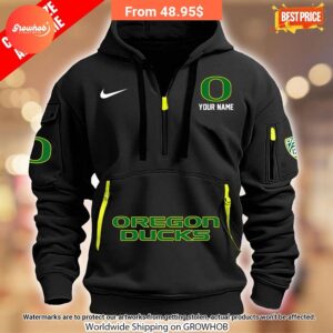 personalized oregon duck half zip heavy hoodie 4 625