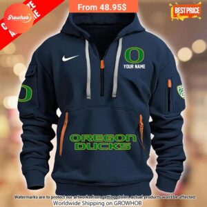 personalized oregon duck half zip heavy hoodie 5 304