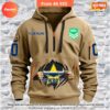 Personalized Parramatta Eels Half Zip Heavy Hoodie