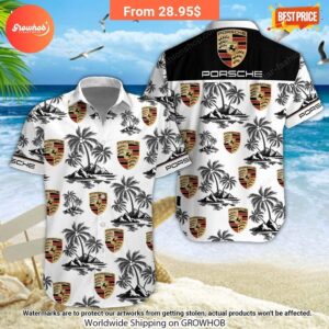 porsche hawaiian shirt and short 22