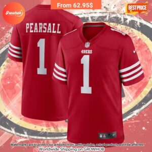 Ricky Pearsall San Francisco 49ers Nike 2024 Draft First Round Pick Player Game Football Jersey 4