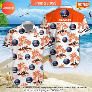 saab automobile hawaiian shirt and short 16