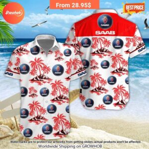 saab automobile hawaiian shirt and short 19