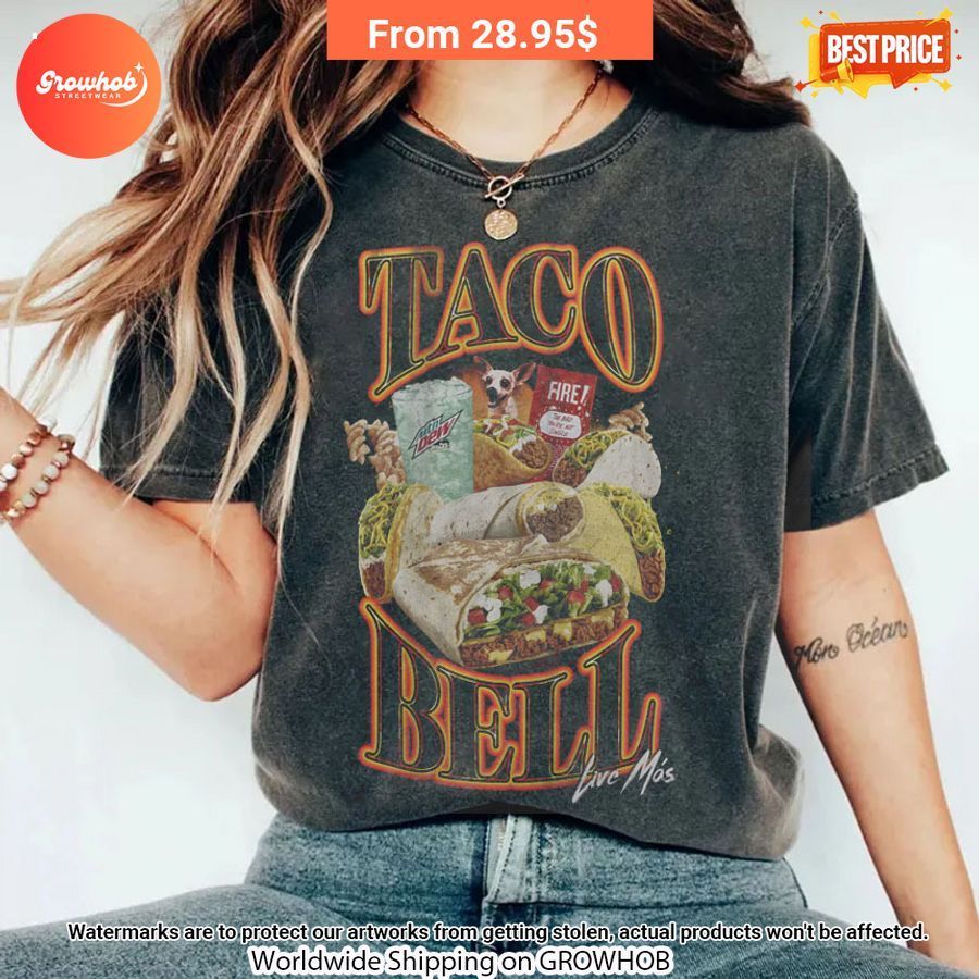 Taco Bell 90s Bootleg Vintage Acid Washed Shirt 1