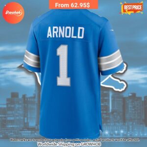 Terrion Arnold Detroit Lions Nike 2024 Draft First Round Pick Player Game Football Jersey 3