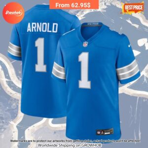 Terrion Arnold Detroit Lions Nike 2024 Draft First Round Pick Player Game Jersey