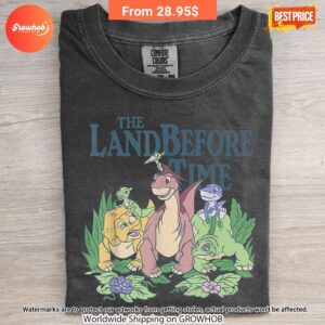 The Land Before Time Pastel Dinosaur Friends Vintage Acid Washed Shirt