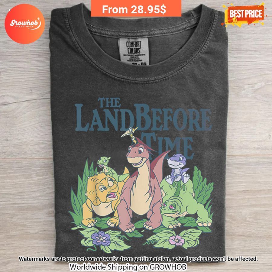 The Land Before Time Pastel Dinosaur Friends Vintage Acid Washed Shirt 2