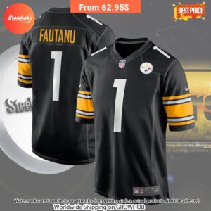 Troy Fautanu Pittsburgh Steelers Nike 2024 Draft First Round Pick Player Game Jersey