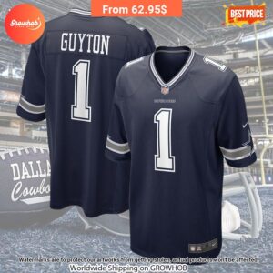 Tyler Guyton Dallas Cowboys Nike 2024 Draft First Round Pick Player Game Jersey