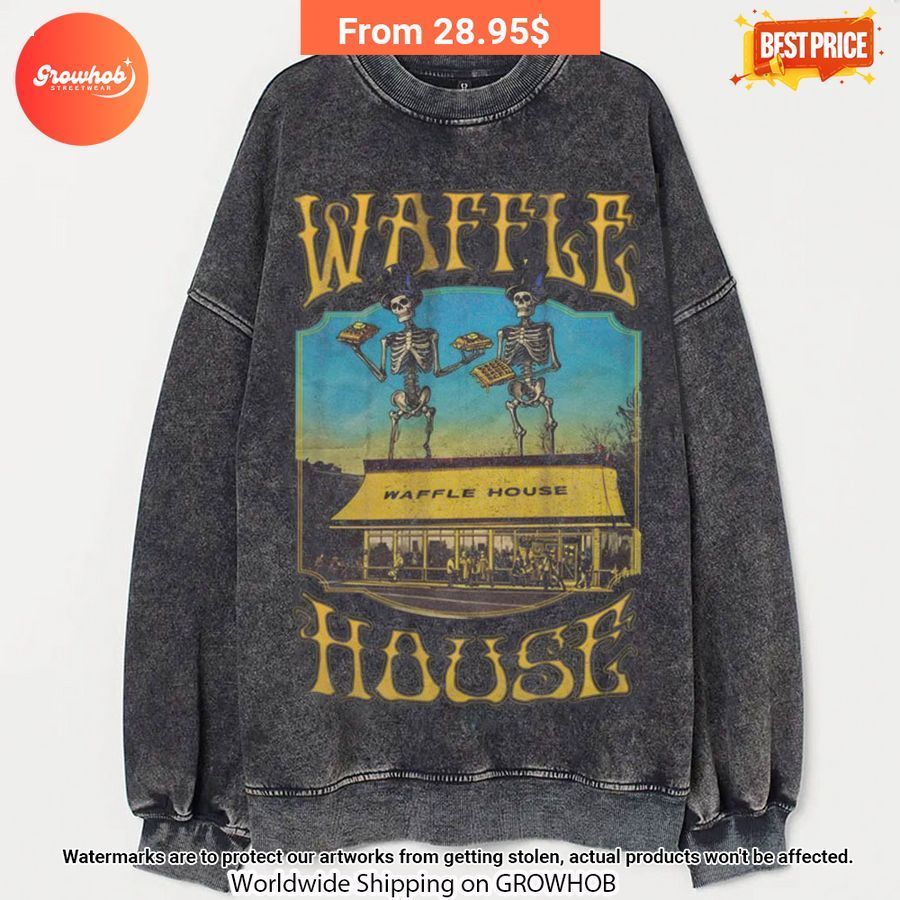 Waffle House Grateful Dead Lot Vintage Acid Washed Shirt 2