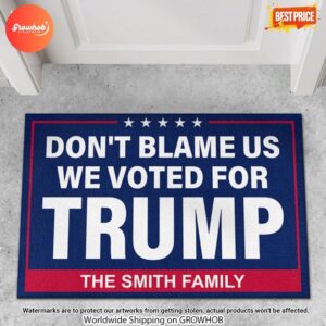 We Voted For Trump Doormat 1