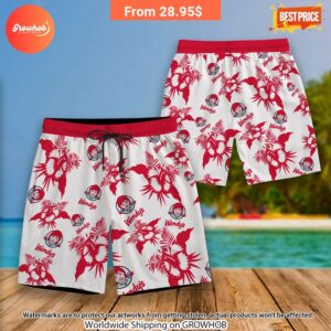 Wendy’s hibiscus Hawaiian Shirt and Short