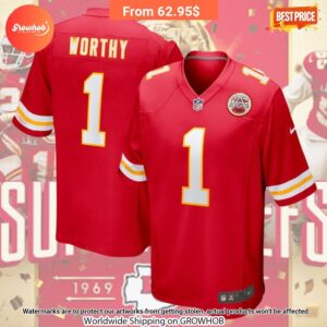 Xavier Worthy Kansas City Chiefs Nike 2024 Draft First Round Pick Player Game Jersey