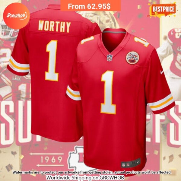 Xavier Worthy Kansas City Chiefs Nike 2024 Draft First Round Pick Player Game Jersey