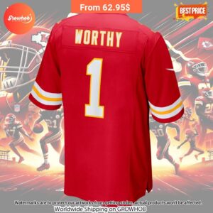 Xavier Worthy Kansas City Chiefs Nike 2024 Draft First Round Pick Player Game Football Jersey 3