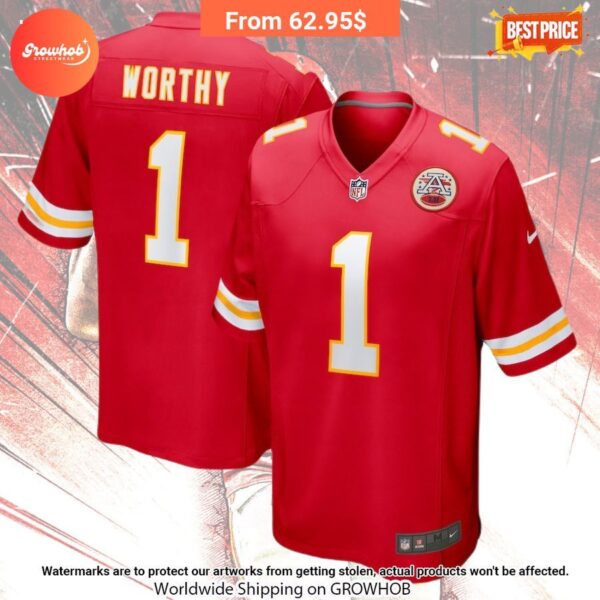 Xavier Worthy Kansas City Chiefs Nike 2024 Draft First Round Pick Player Game Jersey