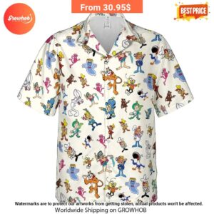 80s 90s Commercial Mascot Cereal Hawaiian Shirt